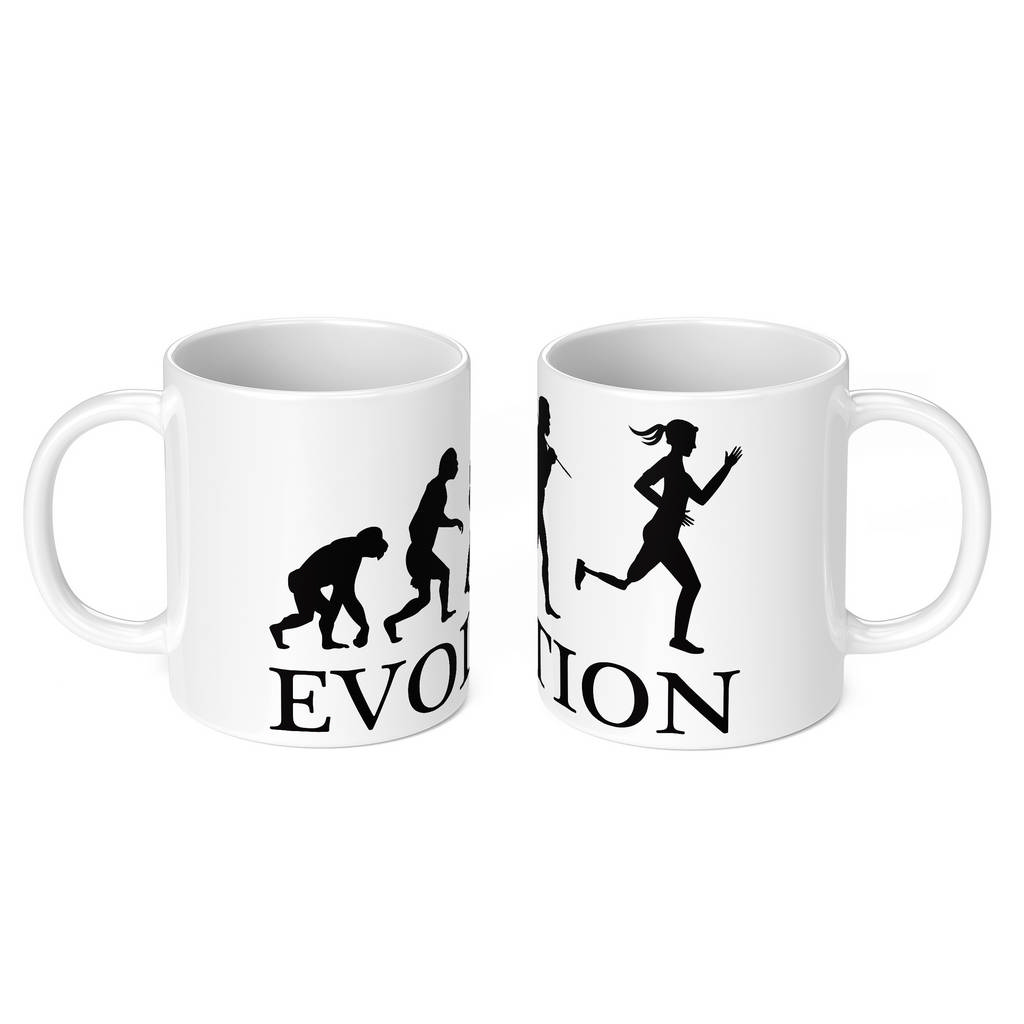 DISABILITY SPORT RUNNER (FEMALE) EVOLUTION 11oz NOVELTY MUG Mugs