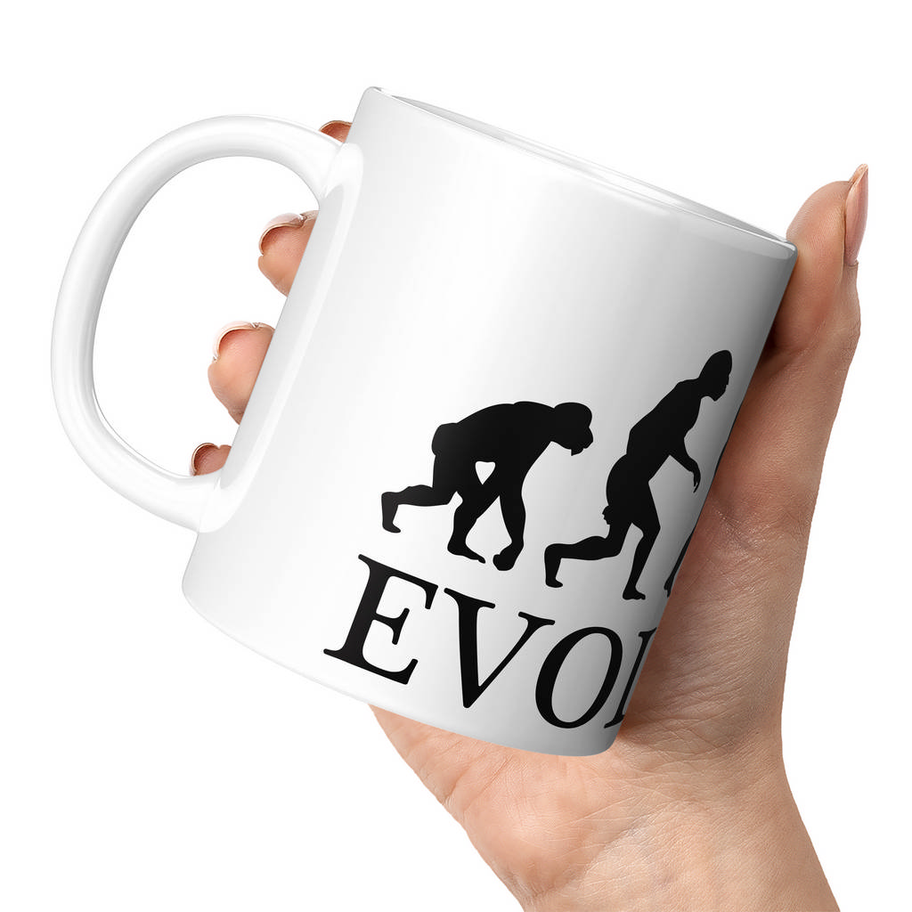 DISABILITY SPORT RUNNER (FEMALE) EVOLUTION 11oz NOVELTY MUG Mugs