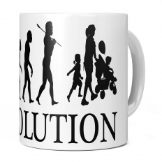 SINGLE MOM EVOLUTION 11OZ NOVELTY MUG