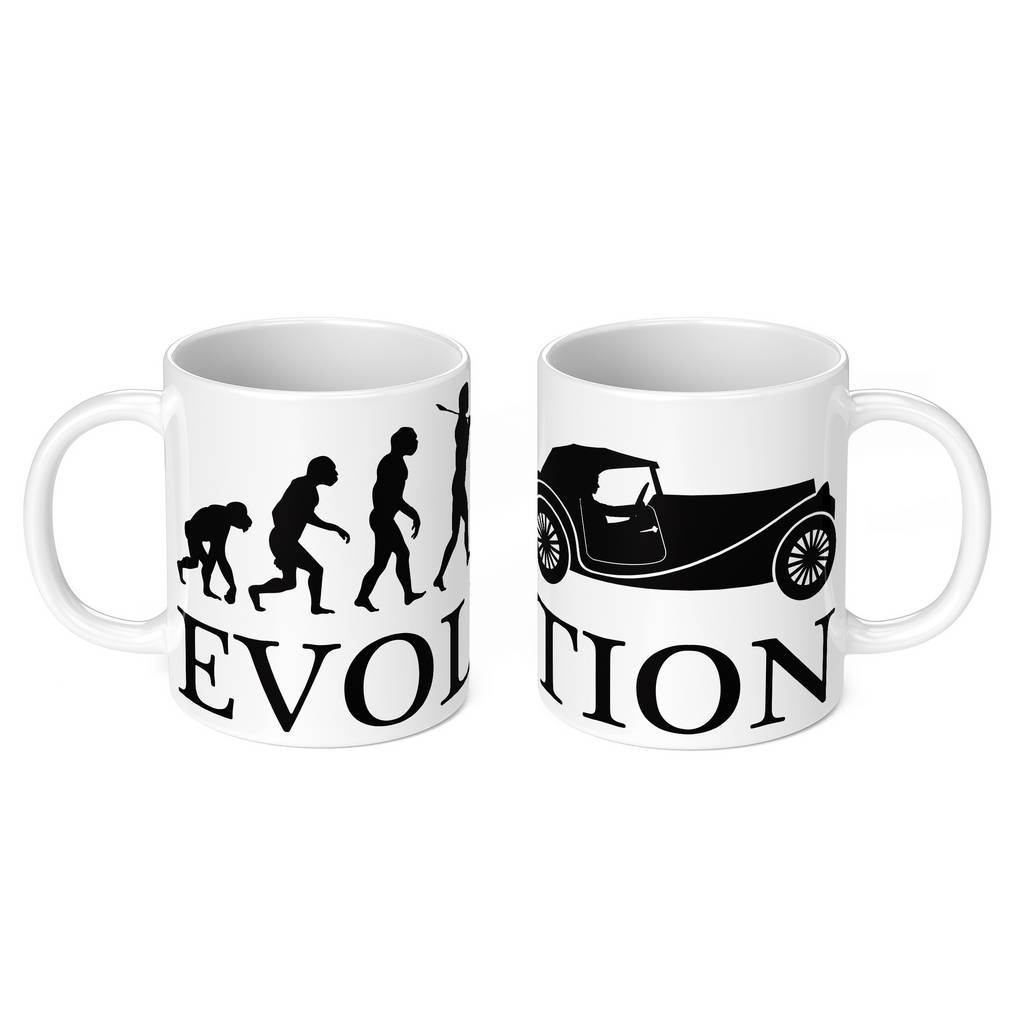 CLASSIC CAR EVOLUTION 11oz NOVELTY MUG Mugs