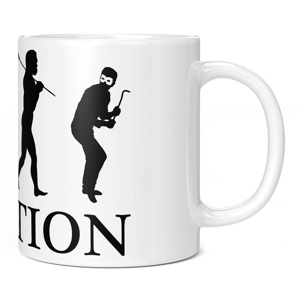 CAT BURGLAR EVOLUTION 11oz NOVELTY MUG Mugs
