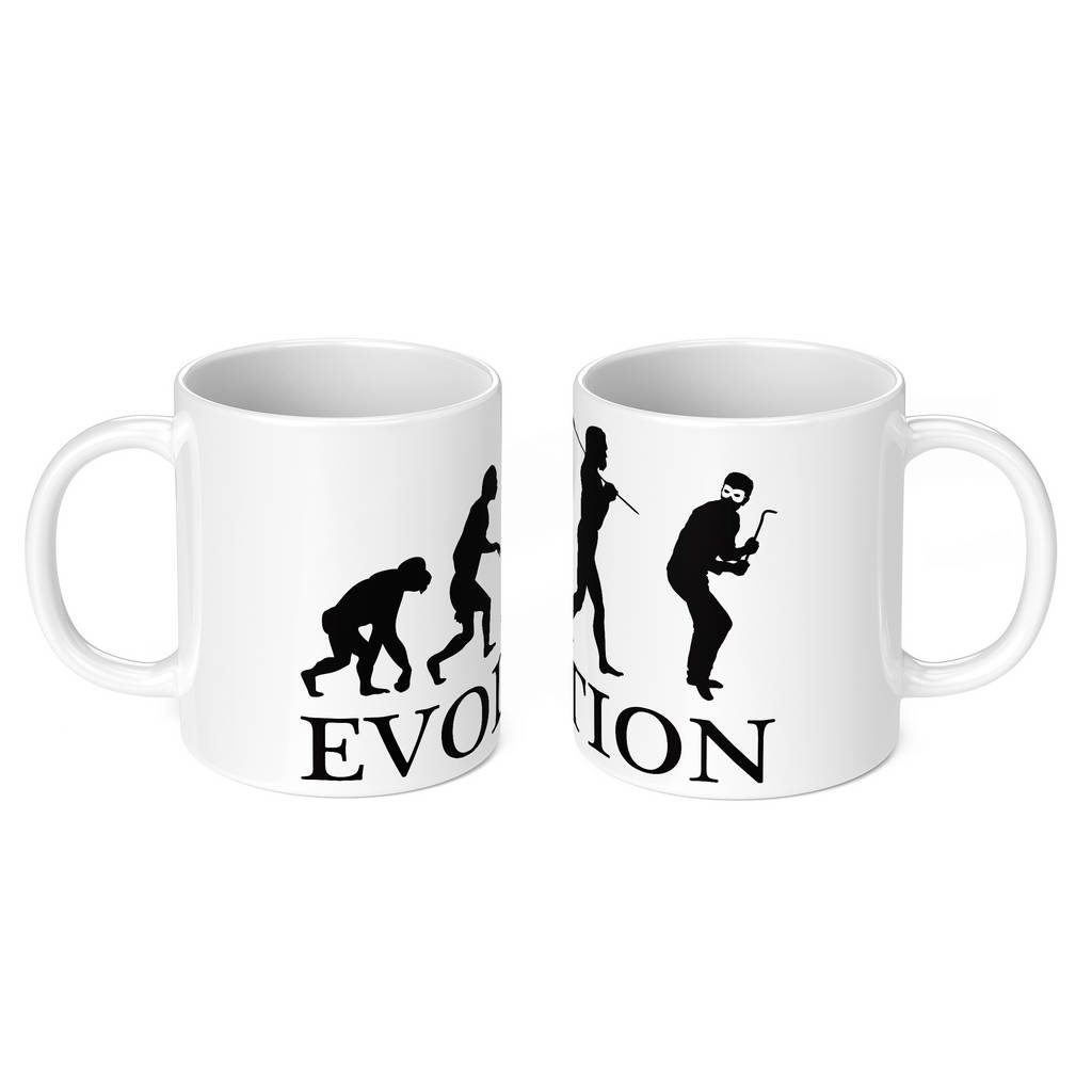 CAT BURGLAR EVOLUTION 11oz NOVELTY MUG Mugs