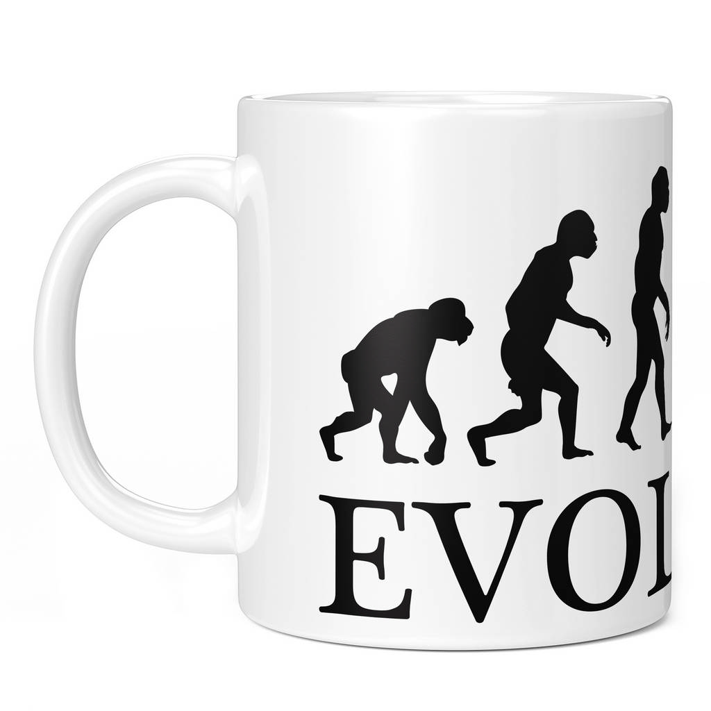 LAWN MOWER EVOLUTION 11oz NOVELTY MUG Mugs