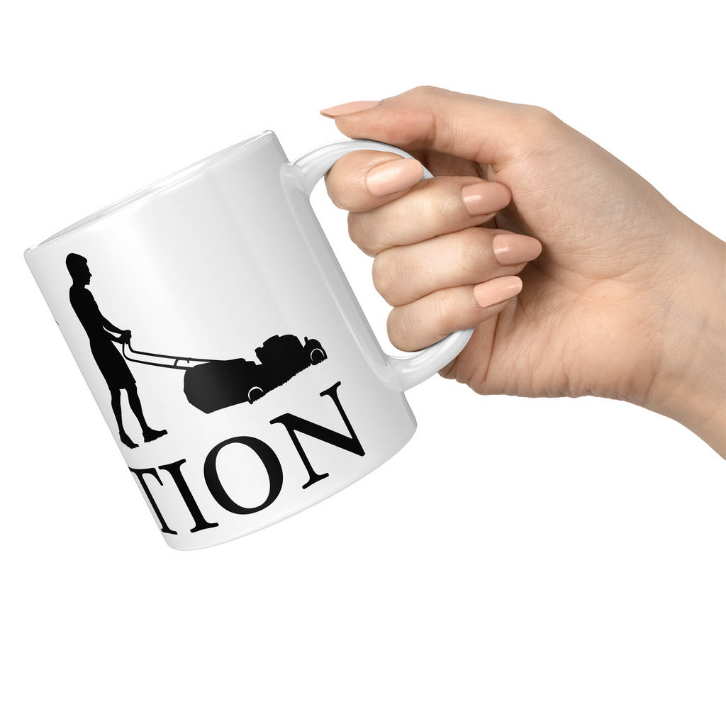 LAWN MOWER EVOLUTION 11oz NOVELTY MUG Mugs