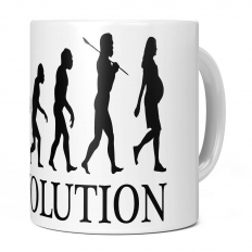 PREGNANT WOMAN EVOLUTION 11OZ NOVELTY MUG