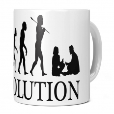 PLAYING CARDS EVOLUTION 11OZ NOVELTY MUG