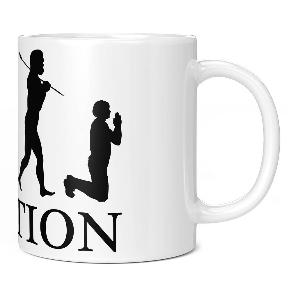 PRAYING EVOLUTION 11oz NOVELTY MUG Mugs