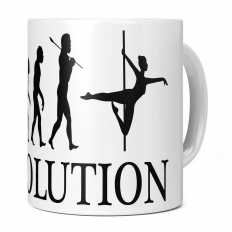 POLE DANCER EVOLUTION 11OZ NOVELTY MUG