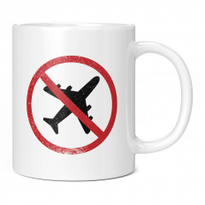 AEROPHOBIA (FEAR OF PLANES) 11OZ NOVELTY MUG