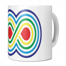 VIBRANT INFINITY SYMBOL 11OZ NOVELTY MUG