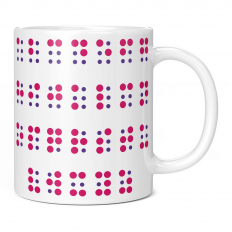 BRAILLE ALPHABET 11OZ NOVELTY MUG