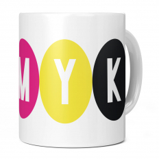 CMYK CIRCLES 11OZ NOVELTY MUG