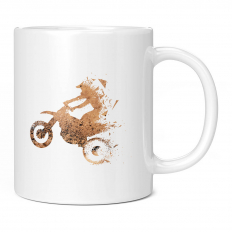 MOTORCROSS TRIANGULAR SPLATTER 11OZ NOVELTY MUG