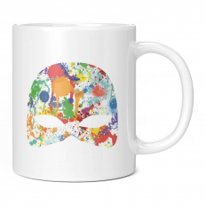 MEXICAN WRESTLER MASK SPLATTER 11OZ NOVELTY MUG