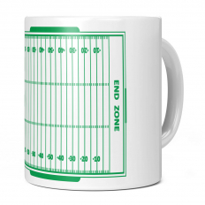 AMERICAN FOOTBALL FIELD 11OZ NOVELTY MUG