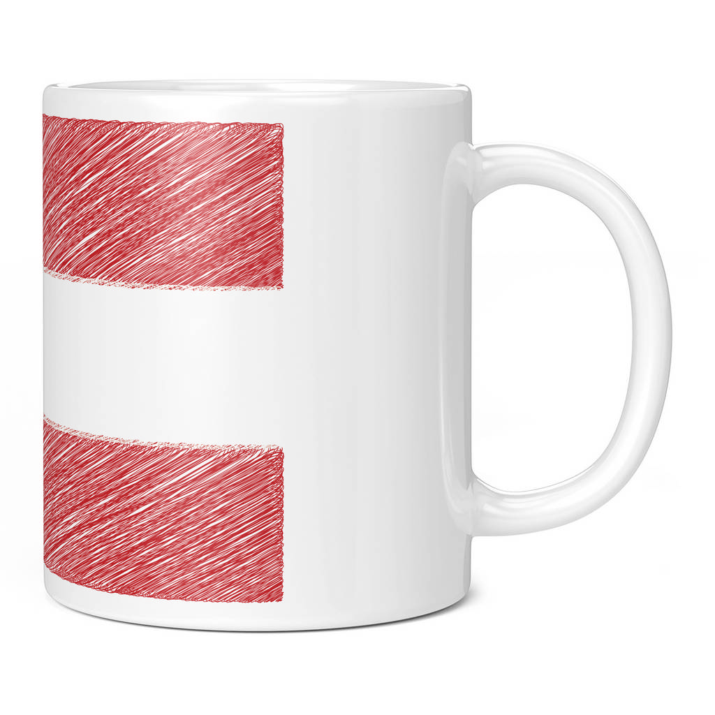 AUSTRIA SCRIBBLE FLAG 11oz NOVELTY MUG Mugs