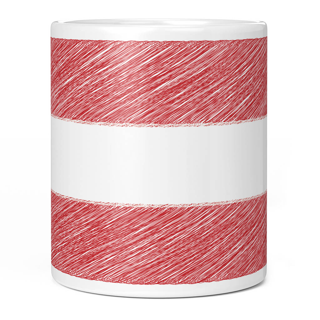 AUSTRIA SCRIBBLE FLAG 11oz NOVELTY MUG Mugs