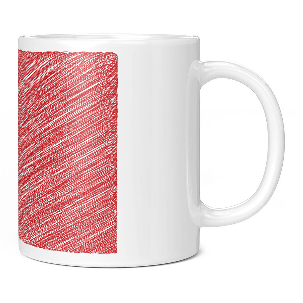 CHINA SCRIBBLE FLAG 11oz NOVELTY MUG Mugs