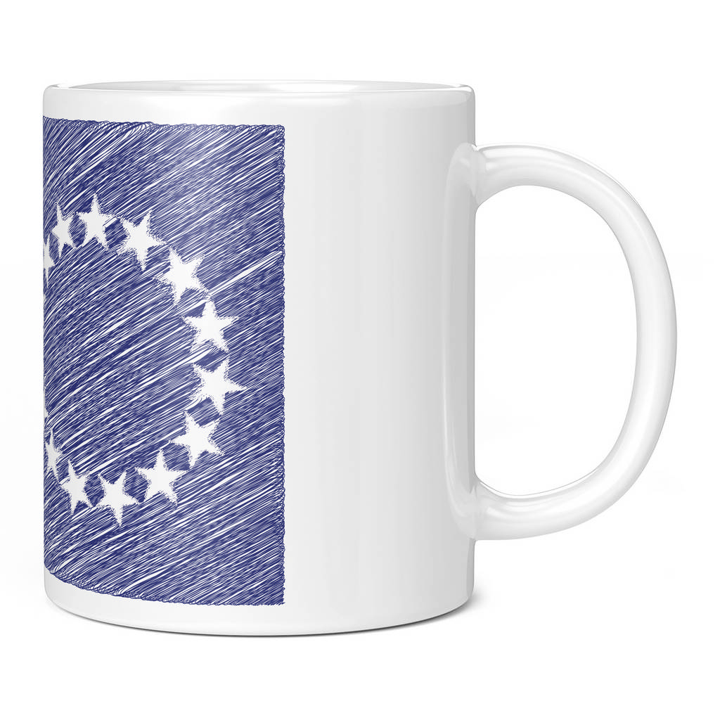 COOK ISLANDS SCRIBBLE FLAG 11oz NOVELTY MUG Mugs