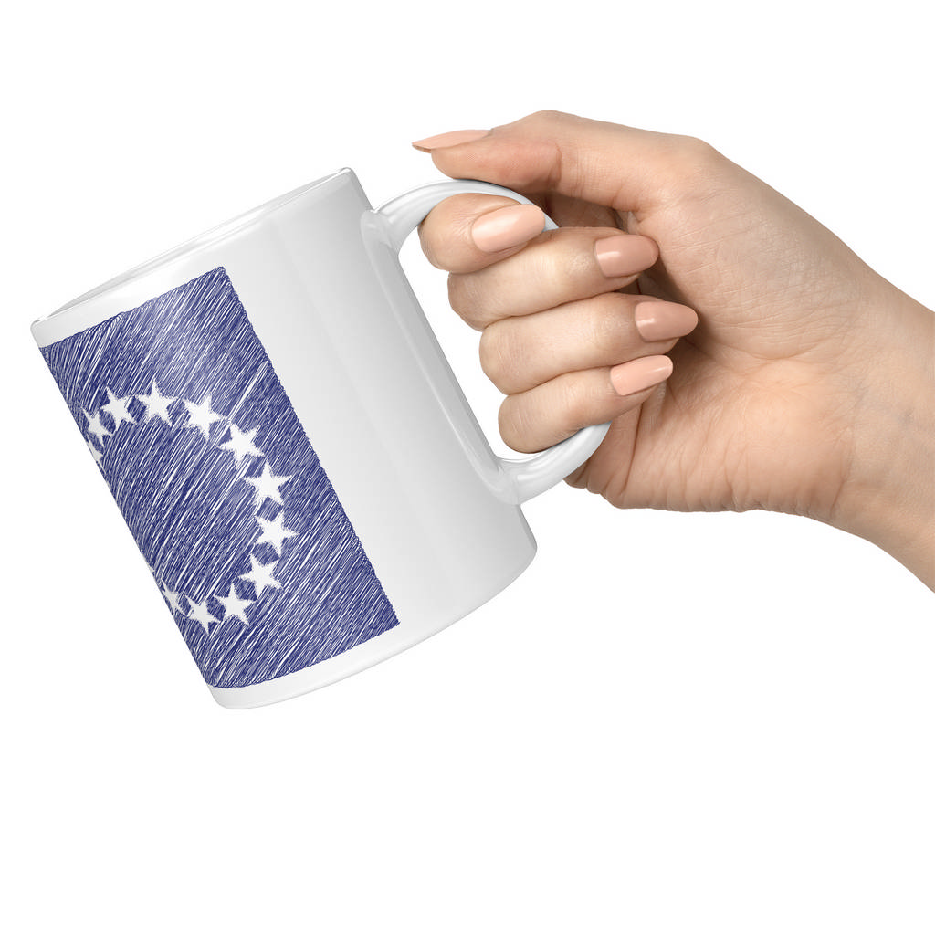 COOK ISLANDS SCRIBBLE FLAG 11oz NOVELTY MUG Mugs