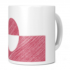 GREENLAND SCRIBBLE FLAG 11OZ NOVELTY MUG