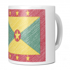 GRENADA SCRIBBLE FLAG 11OZ NOVELTY MUG