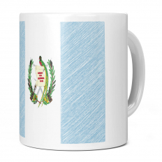 GUATEMALA SCRIBBLE FLAG 11OZ NOVELTY MUG