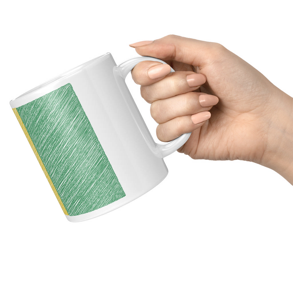 GUINEA SCRIBBLE FLAG 11oz NOVELTY MUG Mugs