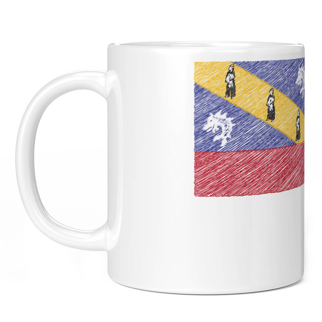 HERM SCRIBBLE FLAG 11oz NOVELTY MUG Mugs