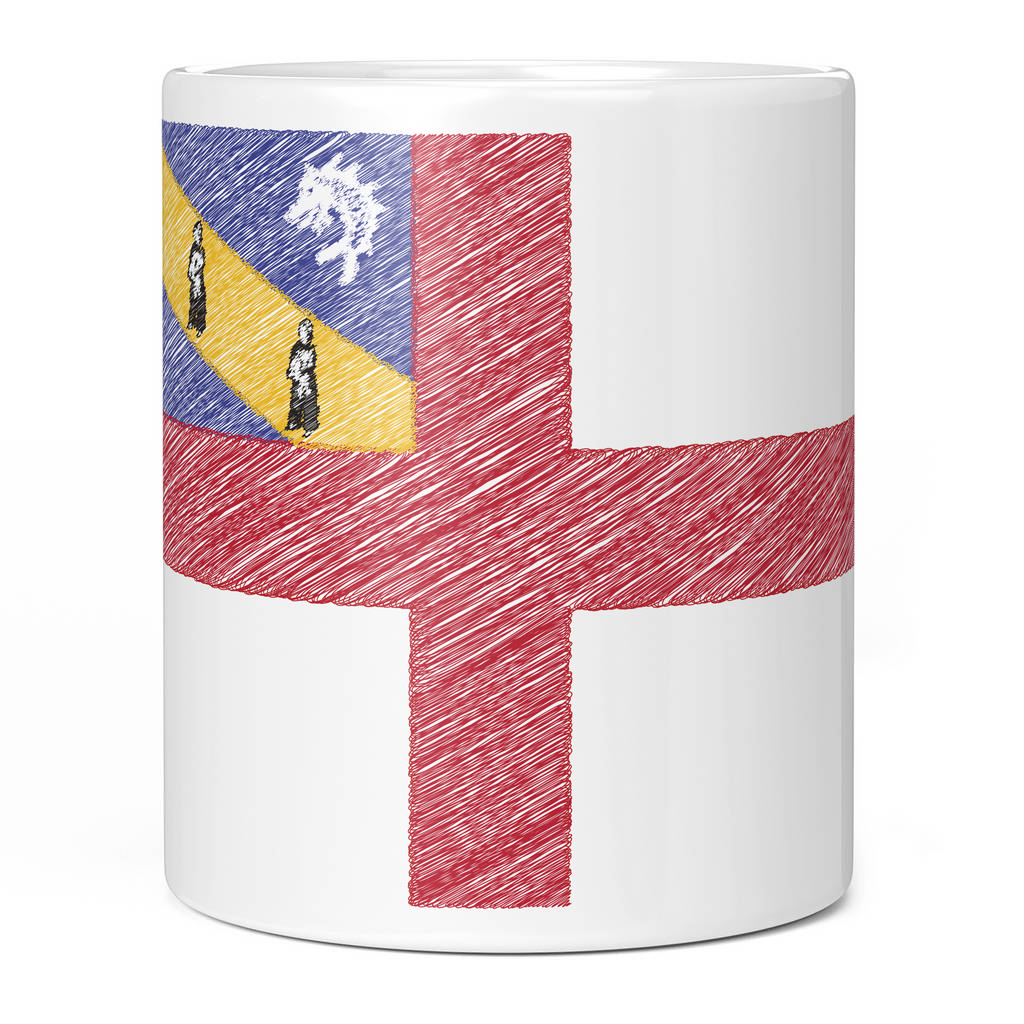 HERM SCRIBBLE FLAG 11oz NOVELTY MUG Mugs