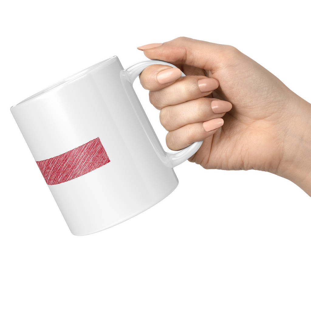 HERM SCRIBBLE FLAG 11oz NOVELTY MUG Mugs