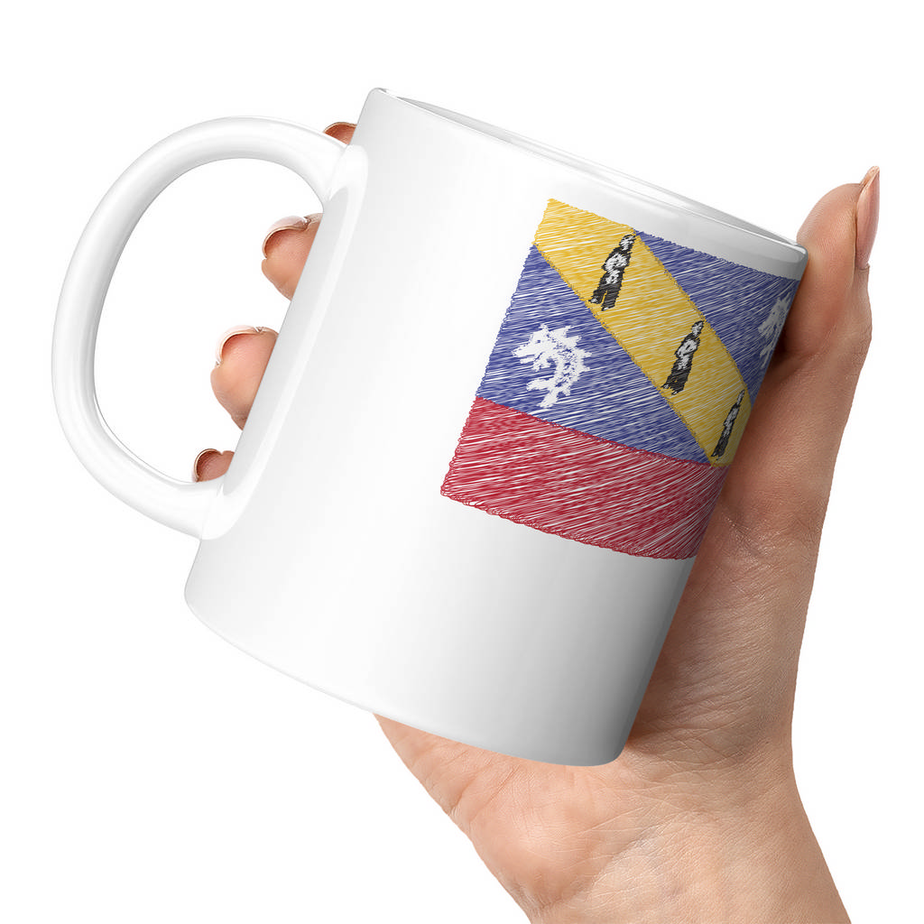 HERM SCRIBBLE FLAG 11oz NOVELTY MUG Mugs