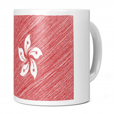 HONK KONG SCRIBBLE FLAG 11OZ NOVELTY MUG