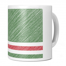 ICHKERIA SCRIBBLE FLAG 11OZ NOVELTY MUG