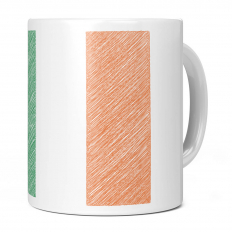 IRELAND SCRIBBLE FLAG 11OZ NOVELTY MUG