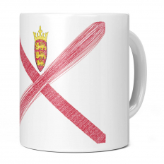 JERSEY SCRIBBLE FLAG 11OZ NOVELTY MUG
