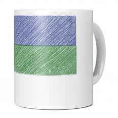 KOMI SCRIBBLE FLAG 11OZ NOVELTY MUG