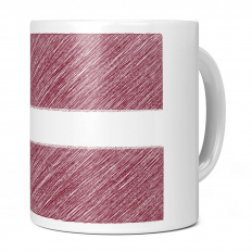 LATVIA SCRIBBLE FLAG 11OZ NOVELTY MUG