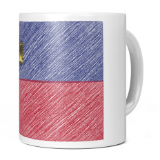 LIECHTENSTEIN SCRIBBLE FLAG 11OZ NOVELTY MUG