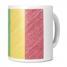 MALI SCRIBBLE FLAG 11OZ NOVELTY MUG