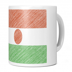 NIGER SCRIBBLE FLAG 11OZ NOVELTY MUG