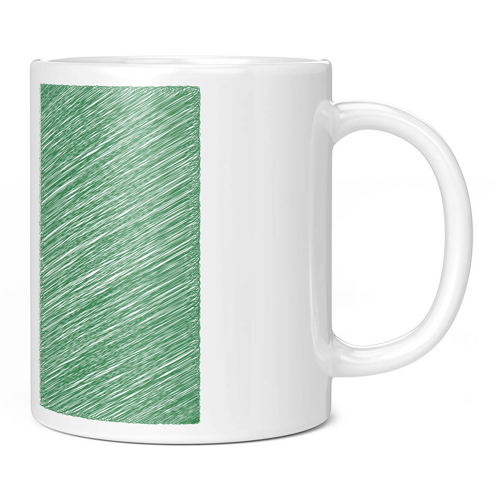NIGERIA SCRIBBLE FLAG 11oz NOVELTY MUG Mugs