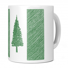 NORFOLK ISLANDS SCRIBBLE FLAG 11OZ NOVELTY MUG