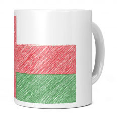 OMAN SCRIBBLE FLAG 11OZ NOVELTY MUG