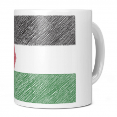 PALESTINE SCRIBBLE FLAG 11OZ NOVELTY MUG