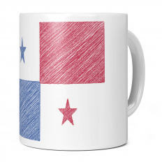 PANAMA SCRIBBLE FLAG 11OZ NOVELTY MUG