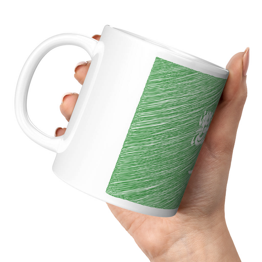 SAUDI ARABIA SCRIBBLE FLAG 11oz NOVELTY MUG Mugs