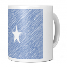 SOMALIA SCRIBBLE FLAG 11OZ NOVELTY MUG