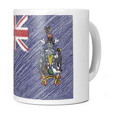 SOUTH GEORGIA SCRIBBLE FLAG 11OZ NOVELTY MUG
