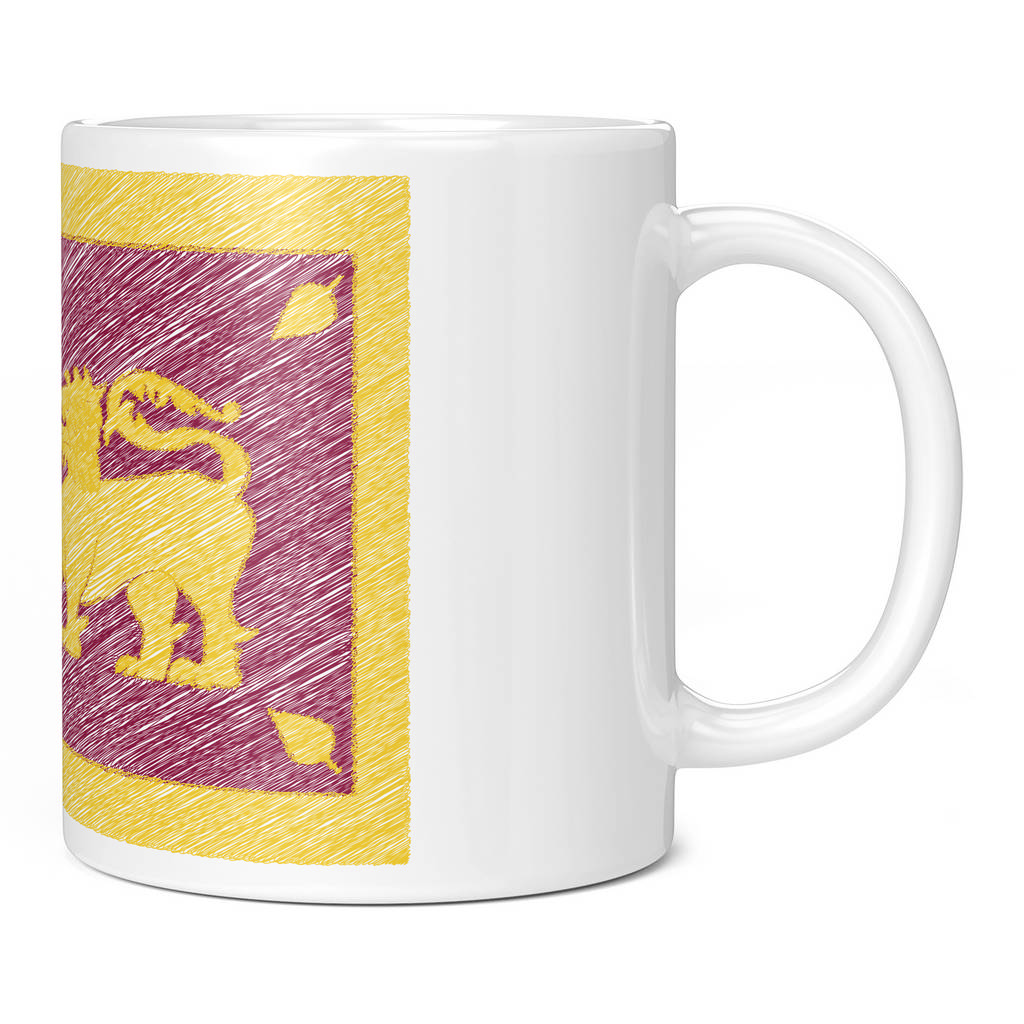 SRI LANKA SCRIBBLE FLAG 11oz NOVELTY MUG Mugs